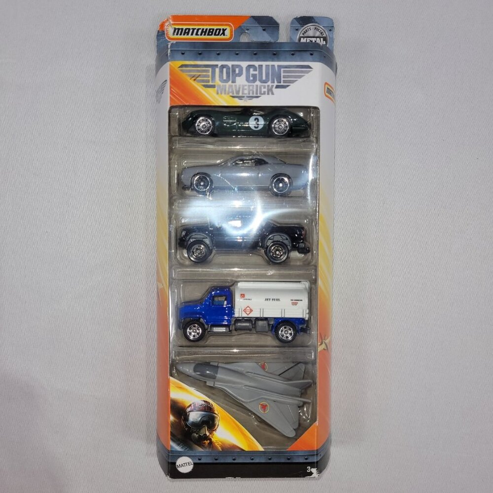 Matchbox Top Gun Maverick 5 Diecast Car Set by Mattel